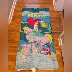 Vintage Disney’s Little Mermaid Children’s Sleeping Bag